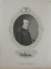 Antique United States Civil War General Benjamin Butler Art 1878 American picture