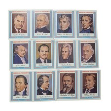 American Presidents 1974 Kellogg's Set of Trading Cards Lot Of 12 Incomplete Set picture