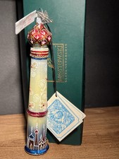 VTG MOSTOWSKI GLASS BLOWN ORNAMENT RUSSIAN TOWER #63511 NEIMAN MARCUS EXCLUSIVE picture