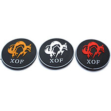 3 PCS 3D PVC METAL GEAR SOLID MGS5 XOF SPECIAL FORCE RUBBER HOOK LOOP PATCH RED picture