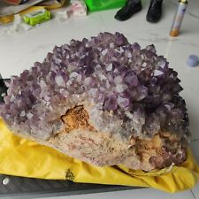 175LB Huge Natural amethyst Cluster Quartz Crystal Mineral Specimen Healing picture