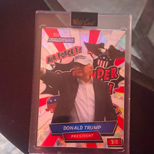 Wild Card Alumination Donald Trump US Presidents 2024 Serial #3/8 Card 45 picture