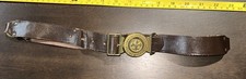 1977 National Scout Jamboree Leather 35 Inch Boy Scout Belt With 2 part Buckle picture