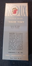 Vtg 1950s 1960s Roux Liquid Creme Hair Tint 15 Blonde NOS Sealed Prop Box Jar picture