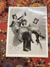 Lindsay, Laverne & Betty : The Three Stooges SIGNED 1944 Two Photographs picture