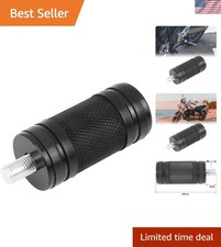M8 x 1.25 Black Billet Knurled Burst Motorcycle Shifter Peg for Harley Davids... picture