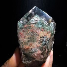 281g Natural Garden Ghost Phantom quartz crystal Pyramid Mineral specimens reiki picture