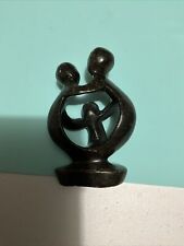 Serpentine Stone Sculpture of A Family Of Three .  Handcrafted In Zimbabwe.   picture
