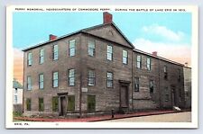 Postcard Perry Memorial Headquarters of Commodore, Battle of Lake Erie PA picture