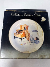 Vintage Norman Rockwell The Student Collector Plate Limited Series Japan w/ Box picture