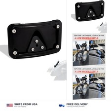 Curved Laydown License Plate Frame Mount for Harley, Honda VTX1300R/S/T VTX18... picture