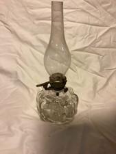Antique C.W. Cahoon TOM THUMB DIRIGO Kerosene Finger Lamp 1861 Burner Glass picture