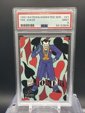 The Joker - 1993 Topps Batman The Animated Series #21 PSA 9 picture