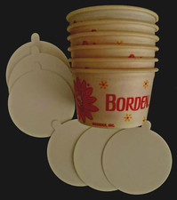 Vintage Lot of 6 Elsie Borden Ice Cream Cups–Portsmouth, Ohio 2” T 5 oz -c1960s picture