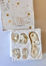 Vintage Dept 56 Snowbabies I'm Right Behind You Pewter Miniatures Set 5 76627 picture