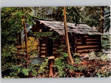 c1910 An Old Cabin Near Coeur d'Alene Idaho ID M. Rieder Publisher Postcard picture