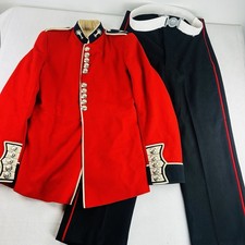 Vintage Military Uniform British Army Royal Welsh Guards Dress Tunic pants belt picture