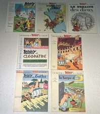 Lot Of 7 Vintage Early Asterix And Obelisk Hardcover Books - French & English picture