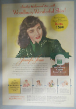 Woodbury Cream Ad: Featuring Jennifer Jones from 1940's Size:  11  x 15 inches picture