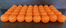 Vintage Blow Mold Jack O Lantern Pumpkins String Light Replacement Covers 40 pc picture