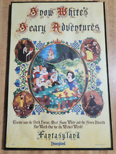 Rare Snow White's Scary Adventures Disneyland Park Poster Disney 1983 12