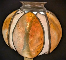 Antique Arts & Crafts Mission Handel Era Pond Lily Art Glass Shade picture