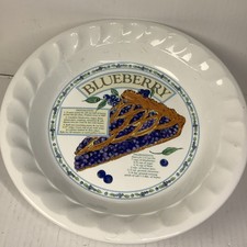 VTG Himark Korea Blueberry Pie Recipe Plate “The Golden Pie Collection” 10