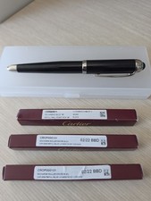 Cartier Diabolo de Cartier Ballpoint Pen Black Palladium 3 Refills Light Wear picture