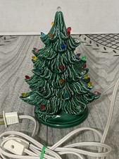 Vintage 7.5” Ceramic Light Up Christmas Tree picture