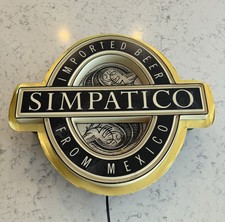 RARE Vintage Simpatico Beer Sign - Electric Lighted - Mexican Import READ BH picture