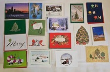 Lot Of 35 Vintage Christmas Cards Card 1960-2000 W/Original Envelopes NOS L4 picture