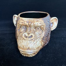 Undertow Monkey Face Tiki Mug by Trevor Foster Studio Ltd Ed 2022 Chimpanzee picture