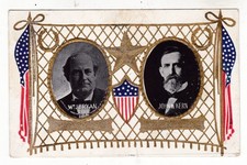 1908 WM JENNINGS BRYAN FOR PRESIDENT JOHN W KERN VP POLITICAL ADVERT POSTCARD  picture