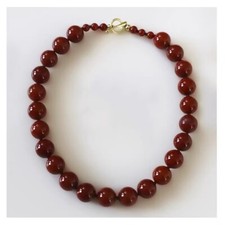 Natural Vintage Stylish Unique Southern Red Agate High-Temperature Necklace picture