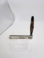 Vintage J Russell & Co Pocket Knife Mother of Pearl 3 1/8 Diamond R Stamp Snap picture