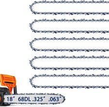 5 Pack 18 Inch Chainsaw Chains Fits Stihl .325