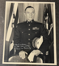 Gen Wallace M Greene Jr Signed USMC Photo 23rd Commandant picture