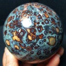 RARE 643.2G Natural Polished Colorful Agate Crystal Sphere Ball Healing CA4753 picture