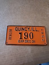 1952  Dealer License Plate Vintage Motorcycle picture