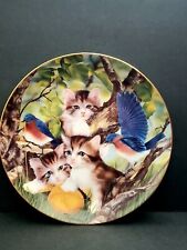 Franklin Mint Cat Plate Spinning A Yarn Sprovach picture
