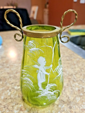 Vintage Victorian Hand Painted Mary Gregory 6