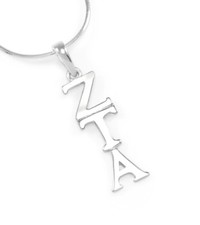 Zeta Tau Alpha sterling silver lavaliere pendant, NEW*** picture