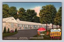 Grasonville MD-Maryland, US Highway 50 & 301, Antique, Vintage Souvenir Postcard picture
