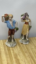 Ceramic 8” Tall Figurines From The 1980s picture
