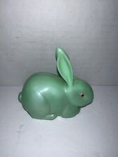 Vintage Hong Kong Green Plastic Easter Rabbit with Rolling Wheels Hong Kong picture