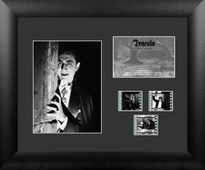 Dracula Bela Lugosi 1931 Universal Monsters FILMCELLS Framed Wall Art 3 Clips picture