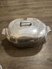 Wagner Ware Magnalite Sidney O 4267-P Turkey Roaster 13Q Oval W/Lid & Trivet picture