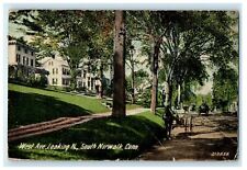1913 West Ave. Looking North, South Norwalk Connecticut CT Antique Postcard picture