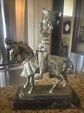 Vintage Horse On Marble Royal Knight Armatura XVI-SEC Depose Italy 114  Carrara picture