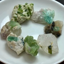 265 CT Terminated Natural Tourmaline Crystals Bunch lot Specimen @ Afghanistan picture